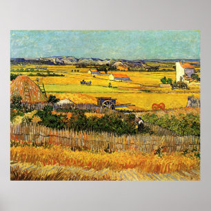 Póster Colheita em La Crau (van Gogh)