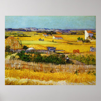 Póster Colheita em La Crau, Vincent Van Gogh