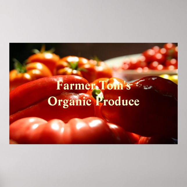 Póster Colheita Vegetal (Frente)