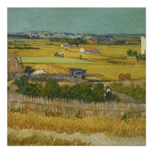 Póster colheita Vincent van Gogh, canvas de arte de pintu