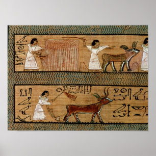 Póster Colher e ploughing, detalham uma descrição