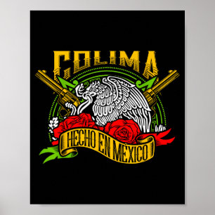 Poster Colima México Lembrança Mês da Herança Hispânica M