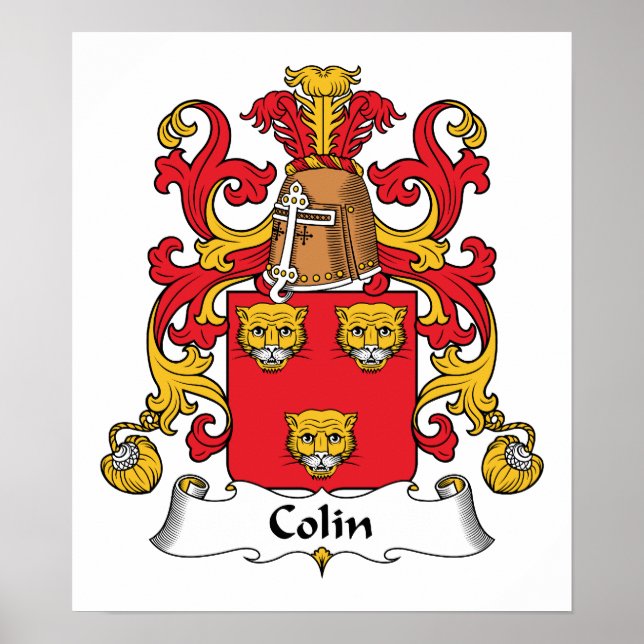 Póster Colin Family Crest (Frente)