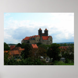 Póster Colina do castelo de Quedlinburg
