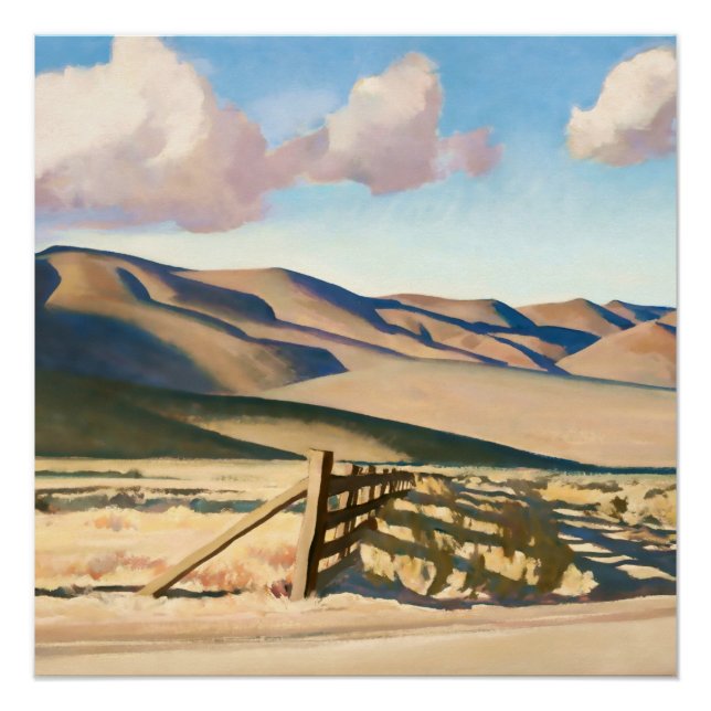 Póster “Colinas de Nevada” por Maynard Dixon (Frente)
