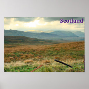 Poster Colinas de Perthshire, Escócia