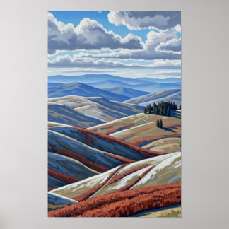 Poster Colinas de Wall art. Tranquil.