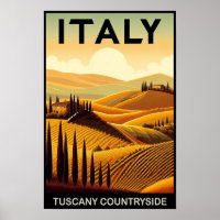 Colinas rolantes da Toscana - Viagens vintage