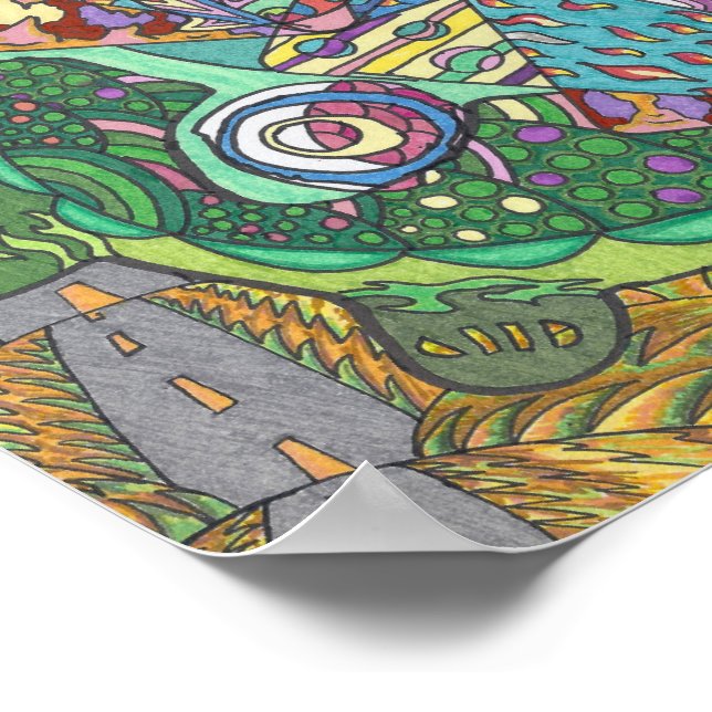 Poster Colinas rolantes de tartarugas (Borda)