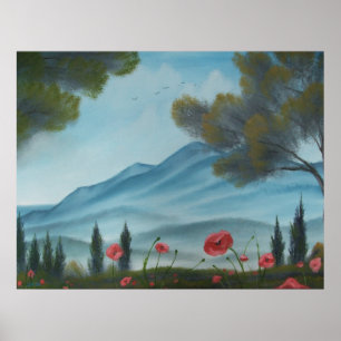 Póster Colinas Tuscan
