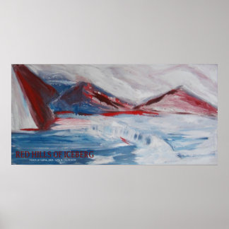 POSTER COLINAS VERMELHAS DE ICEBERG