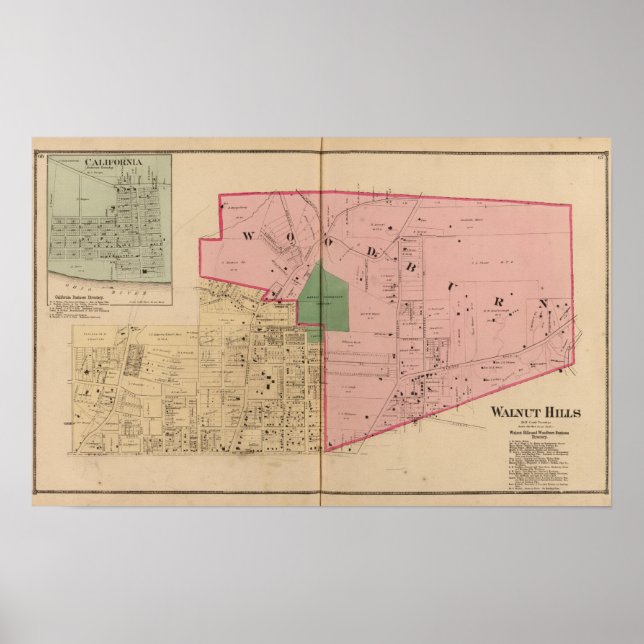 Póster Colinas Walnut, Ohio (Frente)