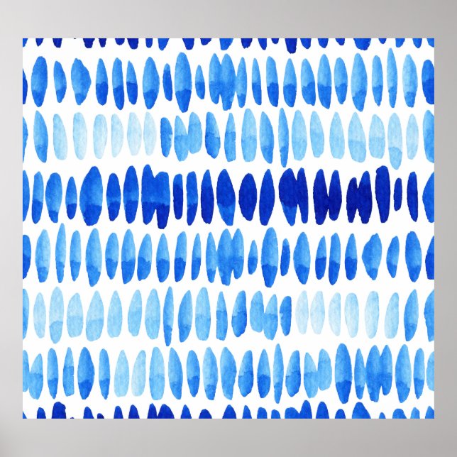 Poster Colírio Azul: Abstrato sem água (Frente)