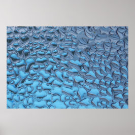 Poster Colírio suave em vidro azul