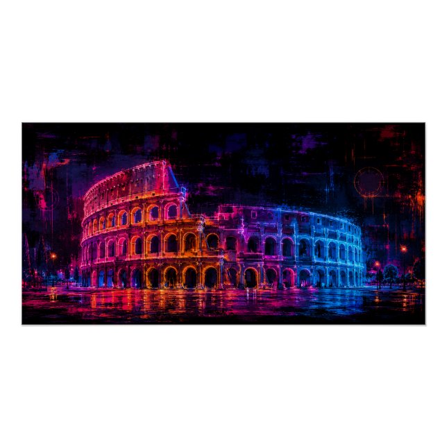 Póster Coliseu de Neon (Frente)
