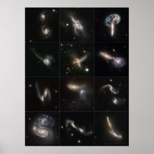 Póster Colisões cósmicas 24x18 (15x20)