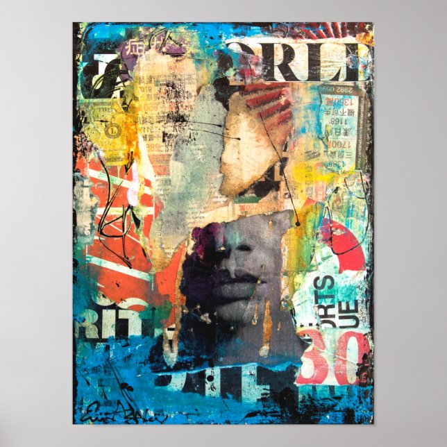 Poster Collage Head (Frente)