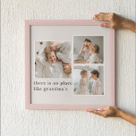 Poster Collage Photo & Quote Melhor Presente Para A Avó<br><div class="desc">Uma melhor oferta de fotos e citações de cores é um presente pensativo e personalizado para uma avó amada. Este presente geralmente inclui uma colagem de fotos que mostram a avó, seus filhos, netos e outros entes queridos. As fotos são organizadas de forma criativa e artística, com diferentes tamanhos e...</div>