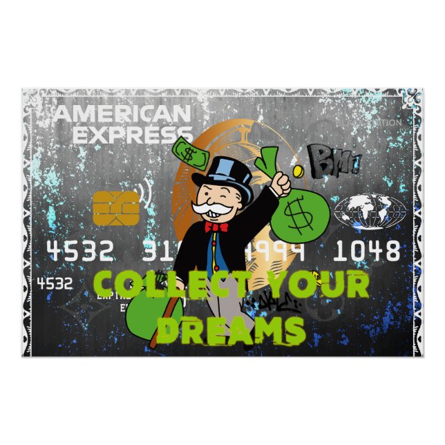 Póster Collect Your Dreams (Black Card Pop) (Frente)
