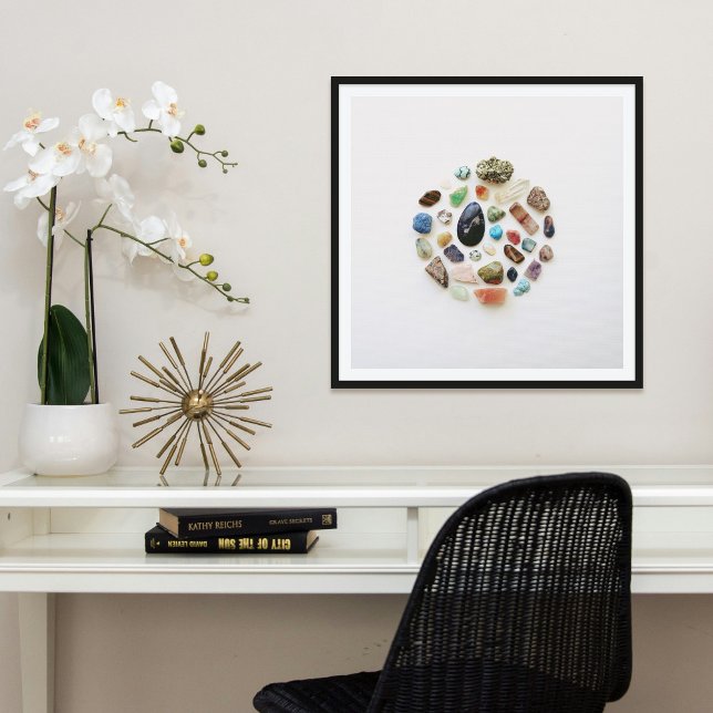 Poster Collected Gemstones Rocks Crystals Glam Art Print (Criador carregado)