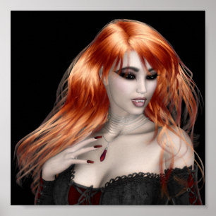 Poster ♥ Collectible da arte da boneca do vampiro do