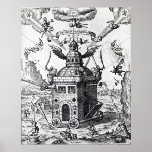 Póster Collegium Fama Fraternitatis do Frontispiece '