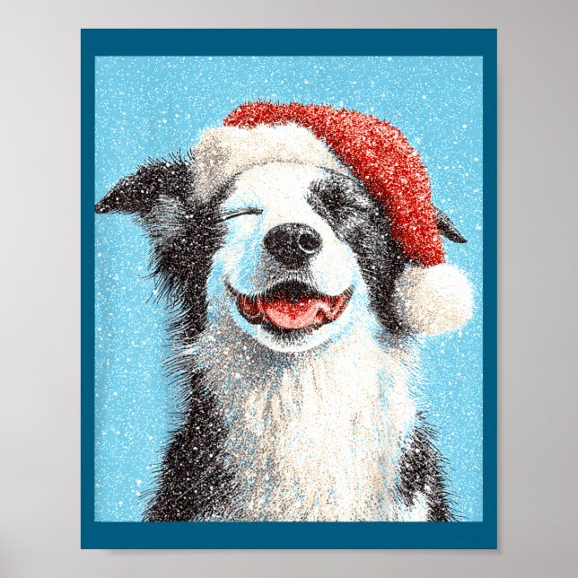 Poster Collei de Fronteira de Natal Azul Claro  (Frente)
