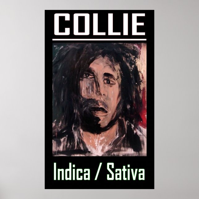 POSTER COLLIE INDICA SATIVA (Frente)