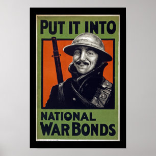 Póster Colocar Em Obrigações De Guerra Nacional (Fronte