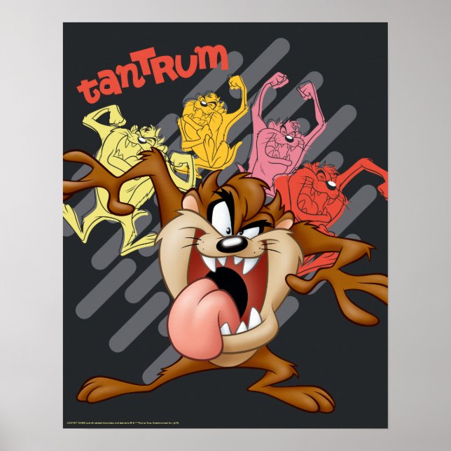 Poster Coloful "Tantrum" TAZ™ (Frente)