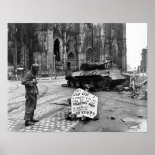 Poster Cologne - colônia 1945