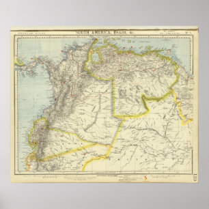 Póster Colômbia e Venezuela