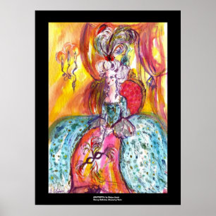Póster COLOMBINA / Máscara Veneziana