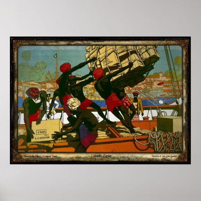 Póster Colombo, Ceilão - O Conselho do Império Marketing (Frente)
