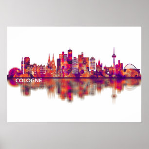 Poster Colônia Alemanha Skyline
