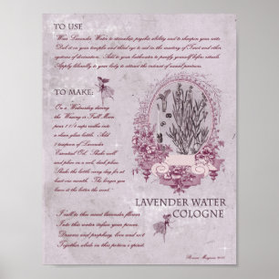 Poster COLÔNIA DE ÁGUA lavanda