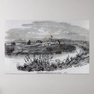 Póster Colônia de Christchurch, Canterbury, Nova Zelând