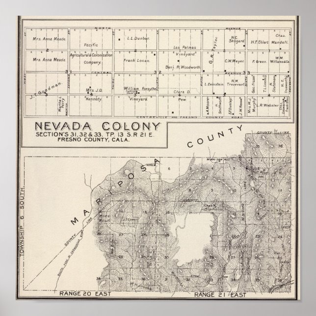 Póster Colônia de Nevada (Frente)