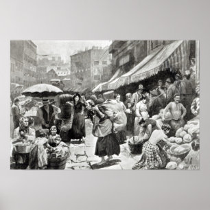 Póster Colônia italiana da curvatura do Mulberry em New