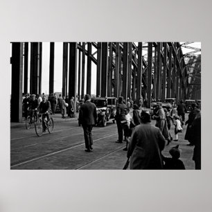 Poster Colônia um 1930 - Hohenzollernbrücke - Colônia