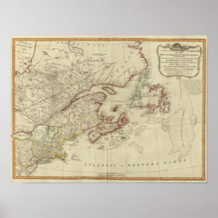 Póster Colônias britânicas America do Norte, Nova