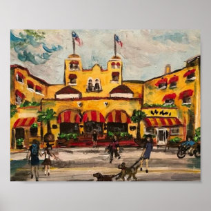 Poster "Colony Hotel at Delray Beach", por Willowcatdesig