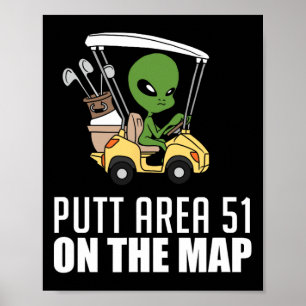 Poster Coloque a Área Cinquenta e Um 51 No Mapa Jogador d