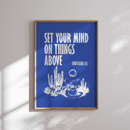 Poster Coloque sua mente sobre as coisas acima - Colossia