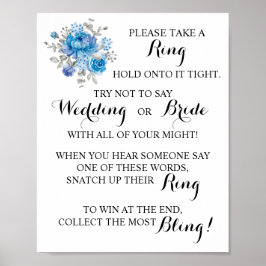 Poster Coloque um toque no sinal de jogo da Chá de panela