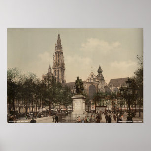 Poster Coloque Verte e catedral, Antuérpia, Bélgica