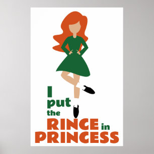 Poster Coloquei o Rince na Princesa Red Hair Irish Danc