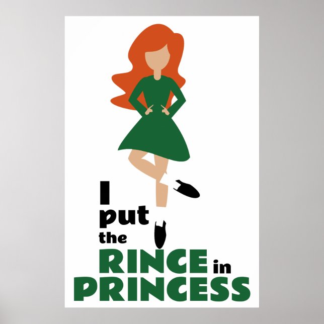Poster Coloquei Rince na Princesa Brown Hair Dança Irland (Frente)