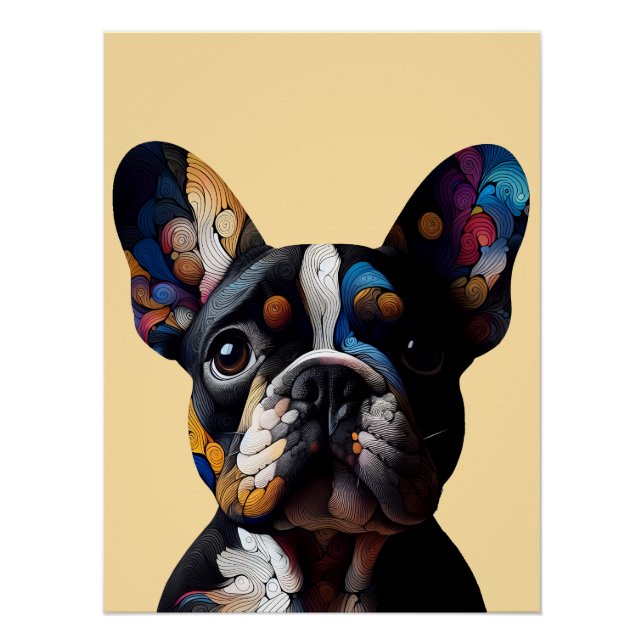 Póster Color Theory Frenchie (Frente)