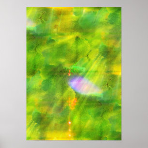 Póster colora o verde sem emenda do fundo, amarelo